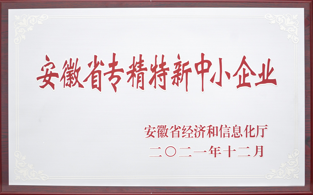 2021安徽省专精特新中小企业
